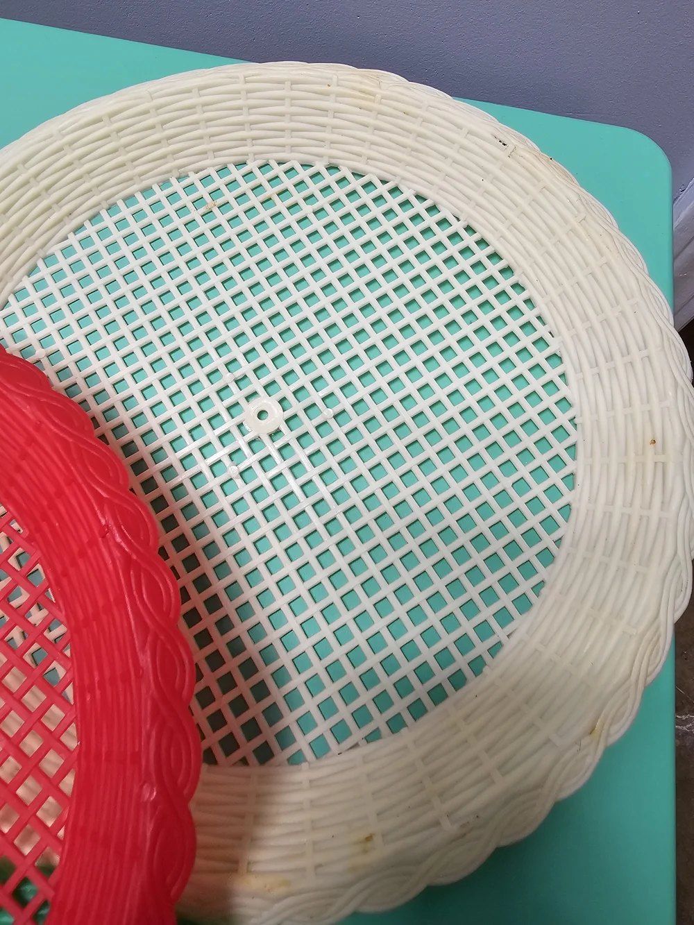 Vintage Plastic Picnic Plate Holders